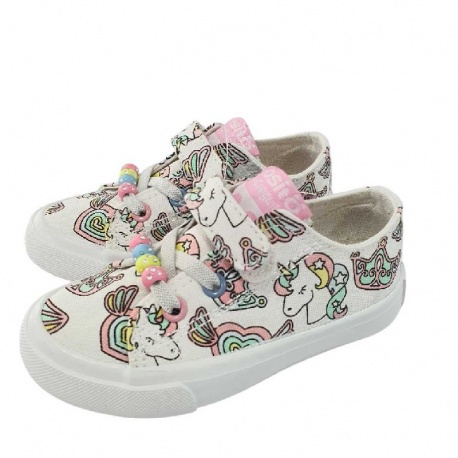 unicorn canvas sneaker