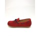 Loafer with suede leather bow