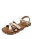 Gioseppo crossed leather sandals